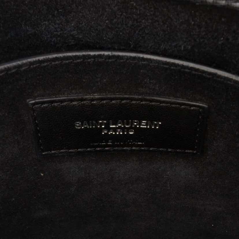 Saint Laurent Large Leather Monogram Sunset Crossbody Black Leather Good condition - Box View
