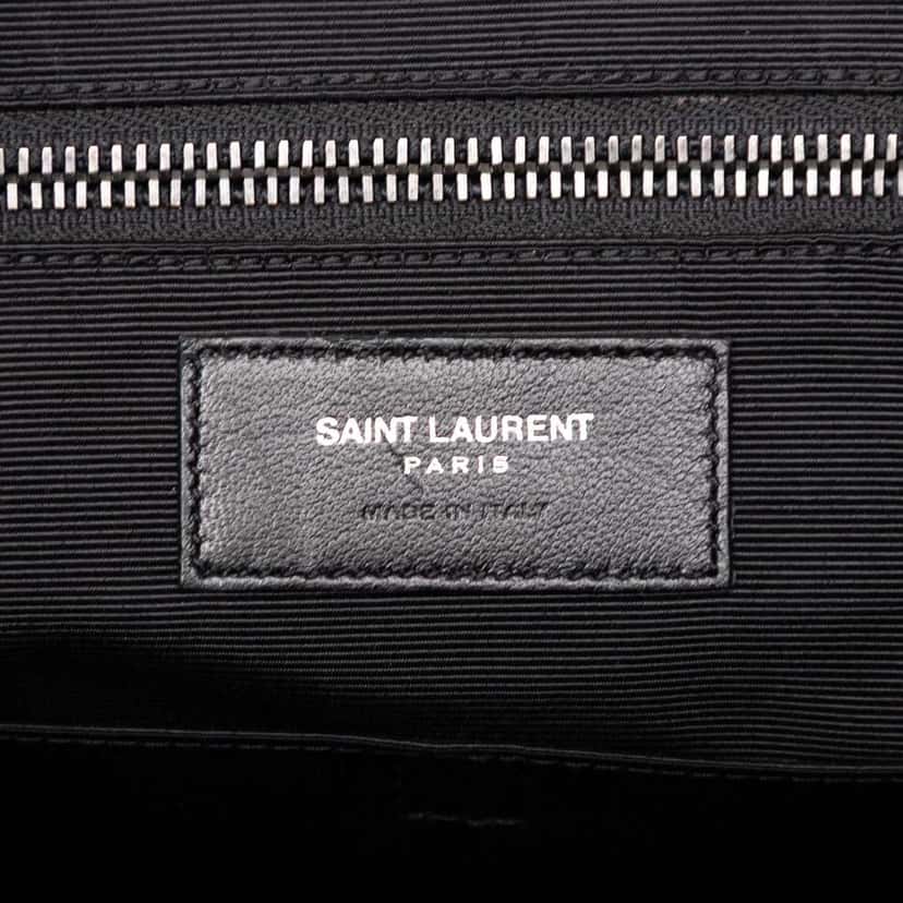 Saint Laurent Small Grain de Poudre Camouflage Museum Briefcase Brown Leather Good condition - Box View