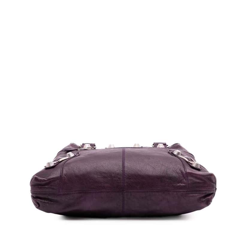 Balenciaga Lambskin Motocross Giant 21 Brief Tote Purple Leather Good condition - Inside View