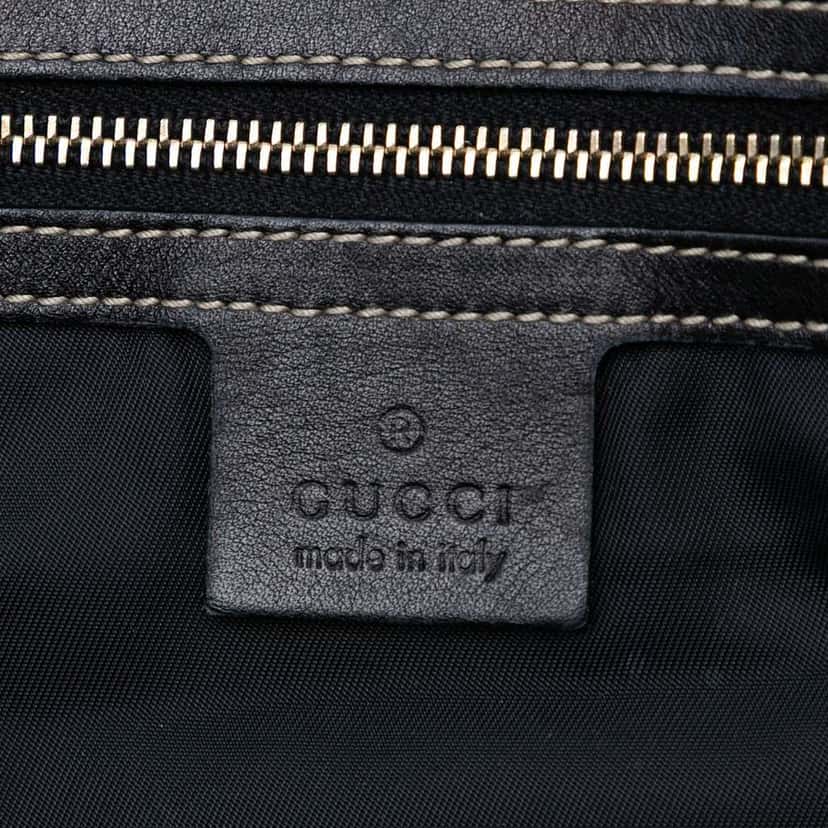 Gucci Coated Canvas Dialux Britt Boston Bag Black Canvas Good condition - Box View