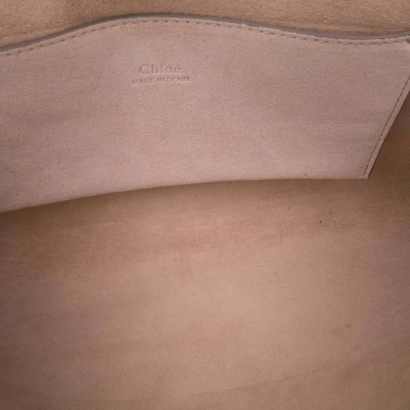 Chloé Calfskin and Suede Faye Clutch Black Leather Good condition - Box View