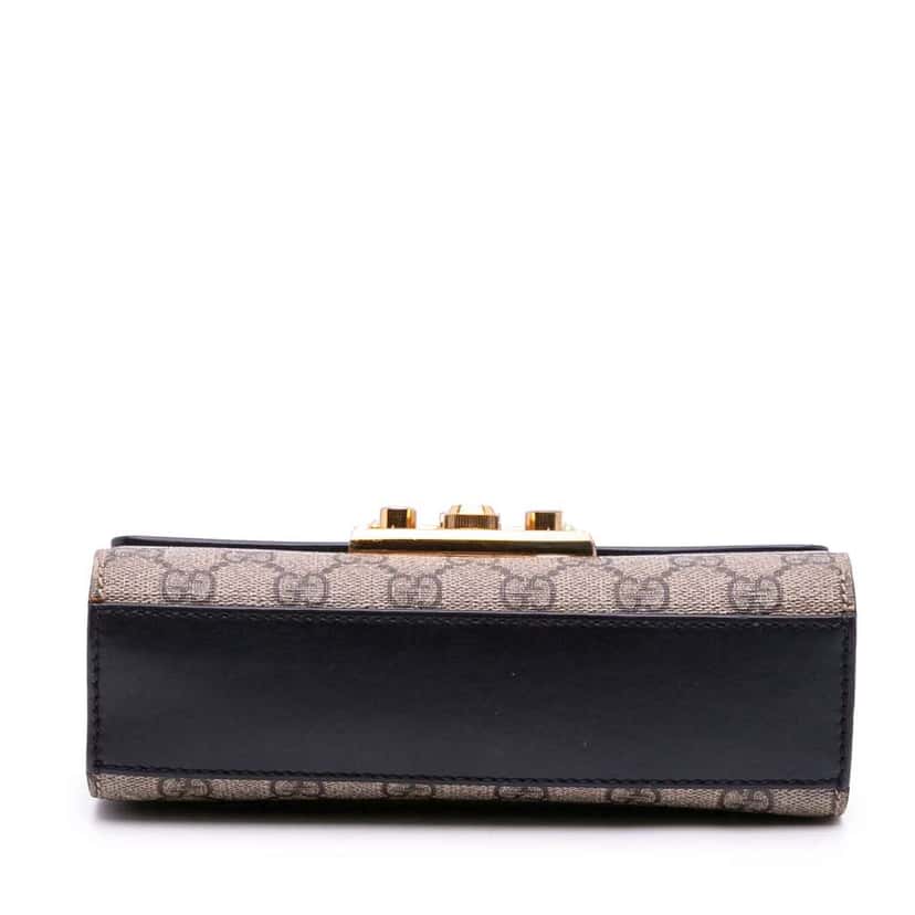 Gucci Small GG Supreme Padlock Crossbody Brown Canvas Good condition - Inside View