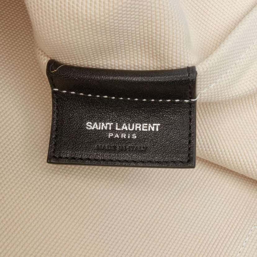 Saint Laurent Canvas East West Beach Shopping Tote Brown Canvas Good condition - Box View
