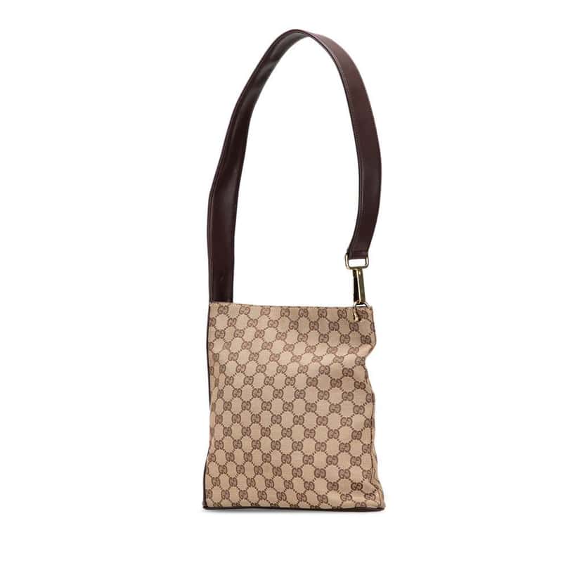 Gucci GG Canvas Shoulder Bag Brown Canvas Good condition - Back View