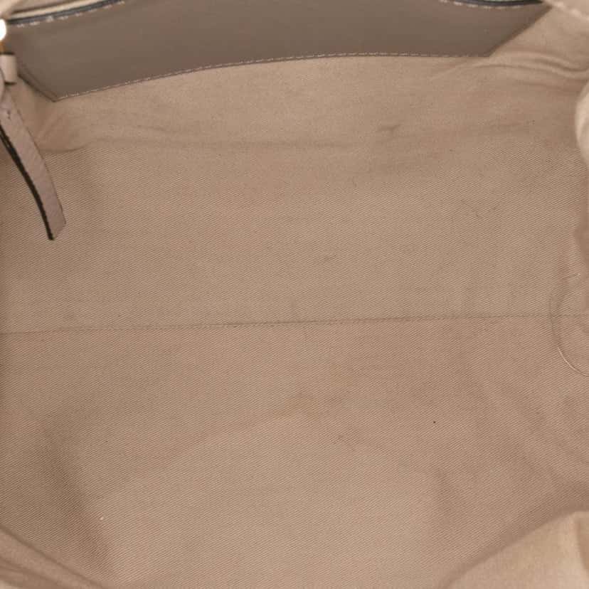 Chloé Medium Calfskin and Suede Owen Bucket Bag Brown Leather Good condition - Model View