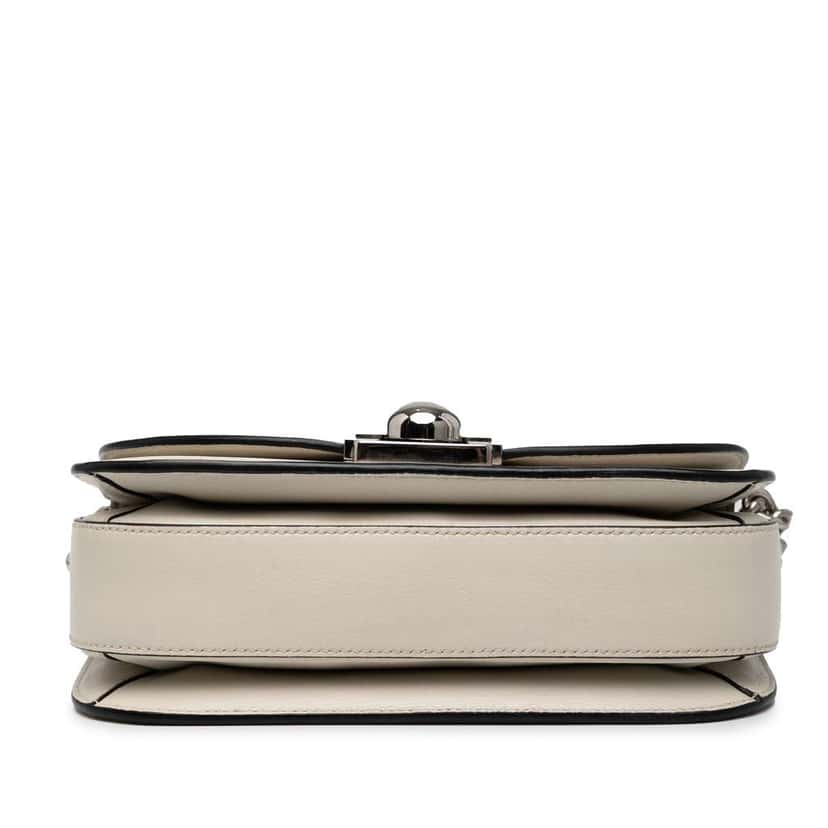 Prada Glace Calf Arcade Crossbody White Leather Good condition - Inside View