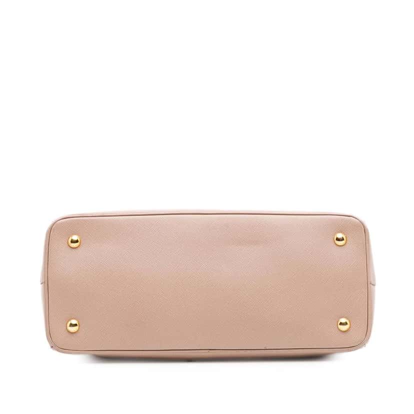 Prada Small Saffiano Lux Galleria Satchel Pink Leather Good condition - Inside View