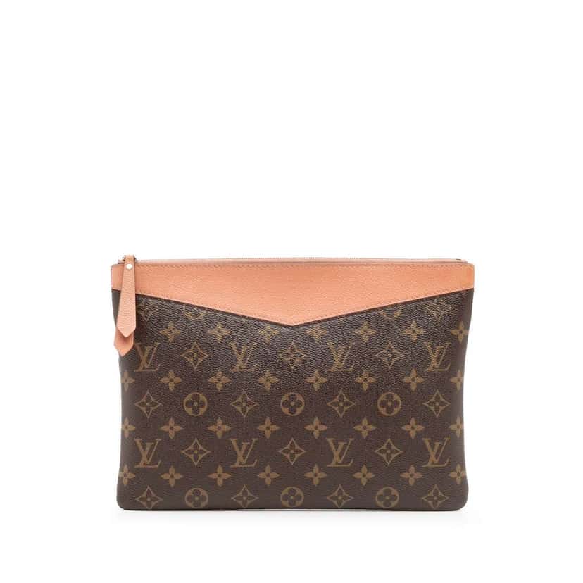 Louis Vuitton Monogram Daily Pouch Brown Canvas Good condition - Front View