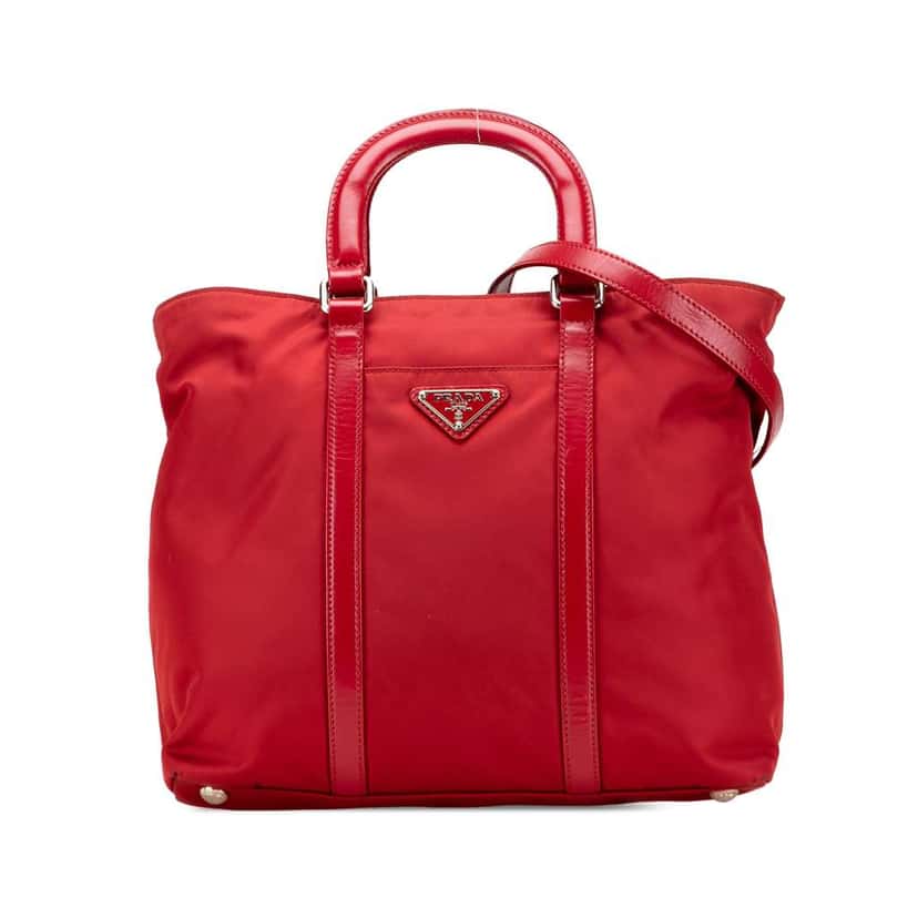 Prada Tessuto Satchel Red Good condition - Front View
