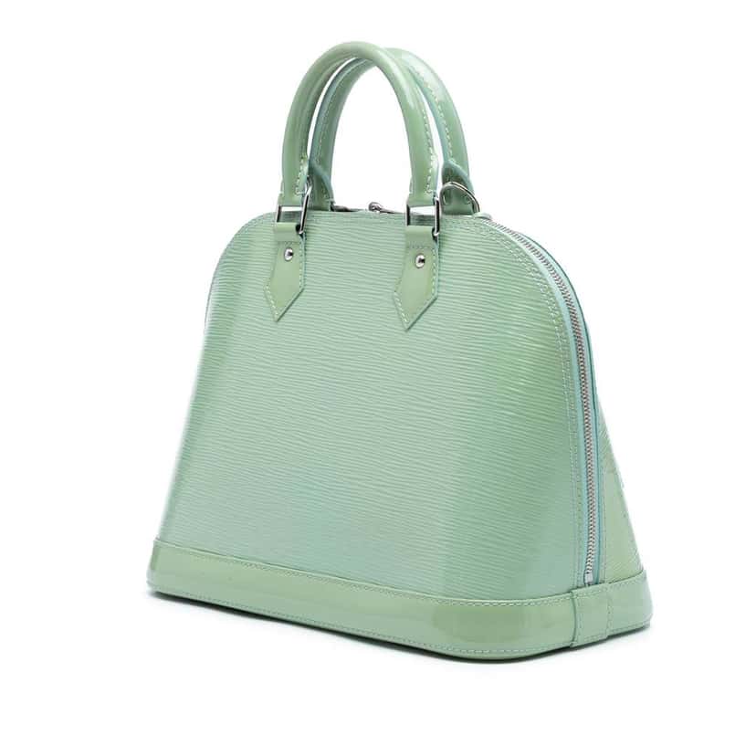 Louis Vuitton Electric Epi Alma PM Green Leather Good condition - Back View