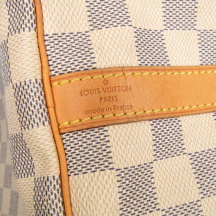 Louis Vuitton Damier Azur Speedy Bandouliere 30 White Canvas Good condition - Box View
