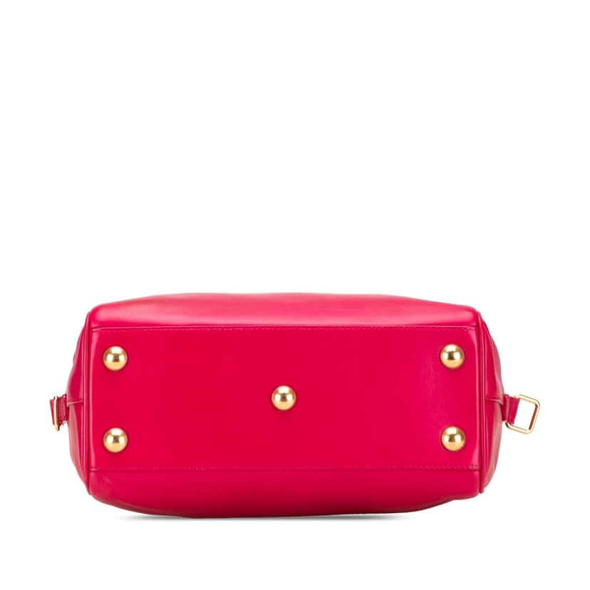 Saint Laurent Baby Leather Classic Duffle Satchel Pink Leather Good condition - Inside View