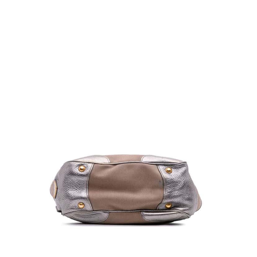 Prada Canvas Canapa Logo Tote Brown Canvas Good condition - Inside View