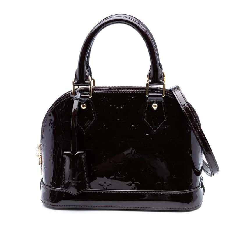 Louis Vuitton Monogram Vernis Alma BB Purple Leather Good condition - Front View