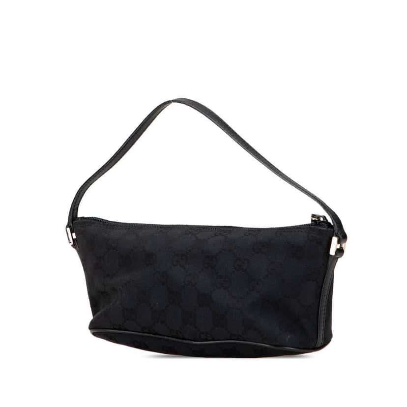 Gucci GG Canvas Boat Black Canvas Good condition - Back View