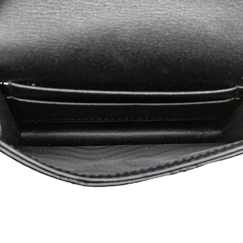 Dior Calfskin Cannage Caro Chain Belt Bag Black Leather Good condition - Model View