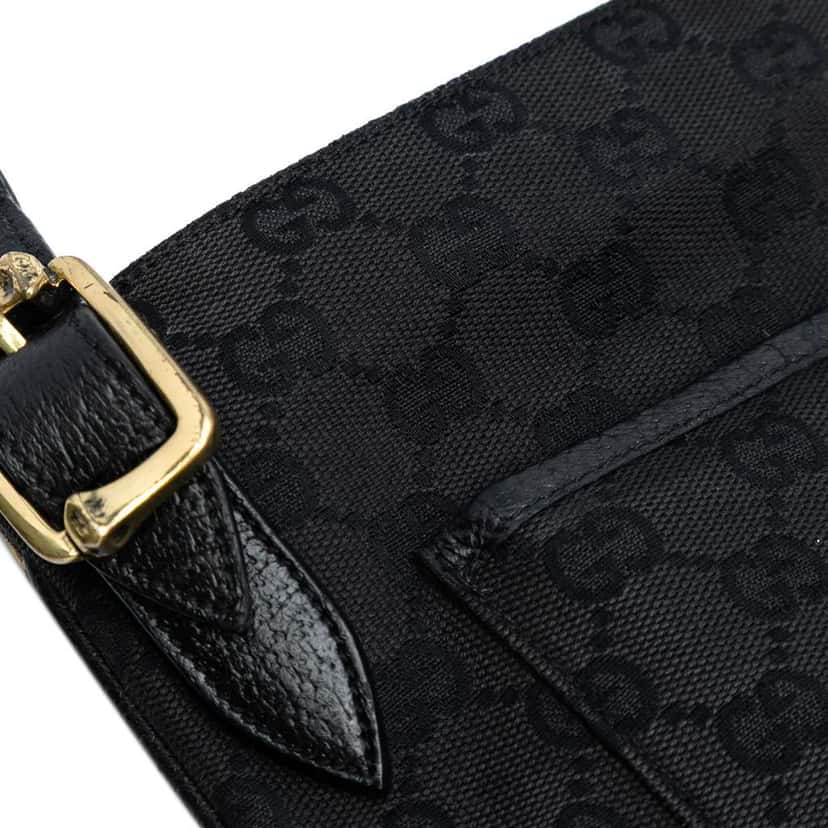 Gucci GG Canvas Crossbody Black Canvas Good condition - Box View