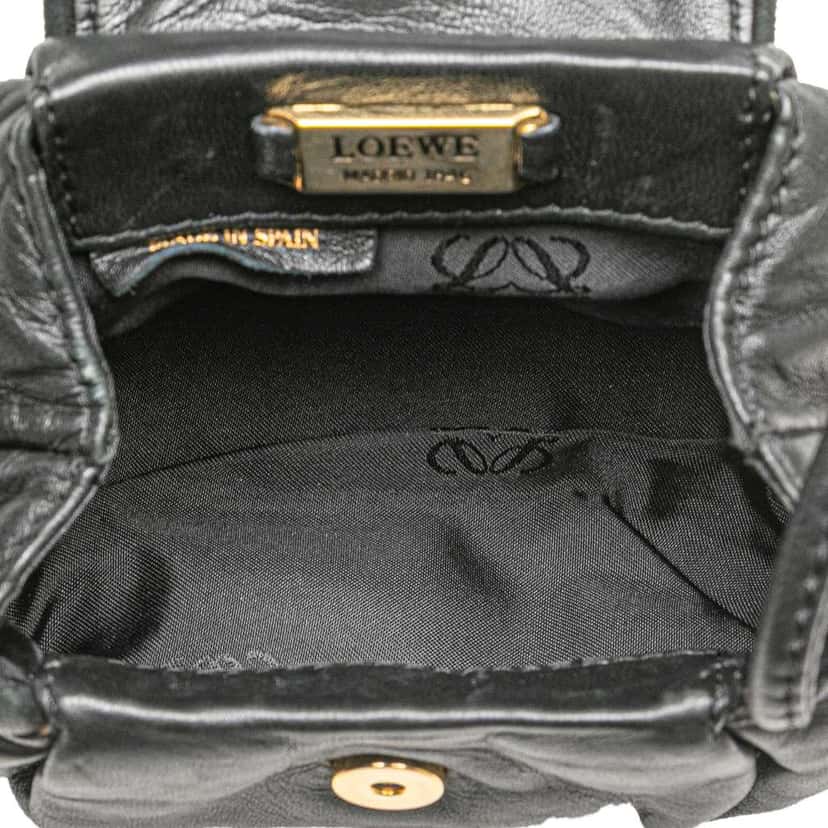 Loewe Nappa Leather Tassel Crossbody Black Leather Good condition - Model View