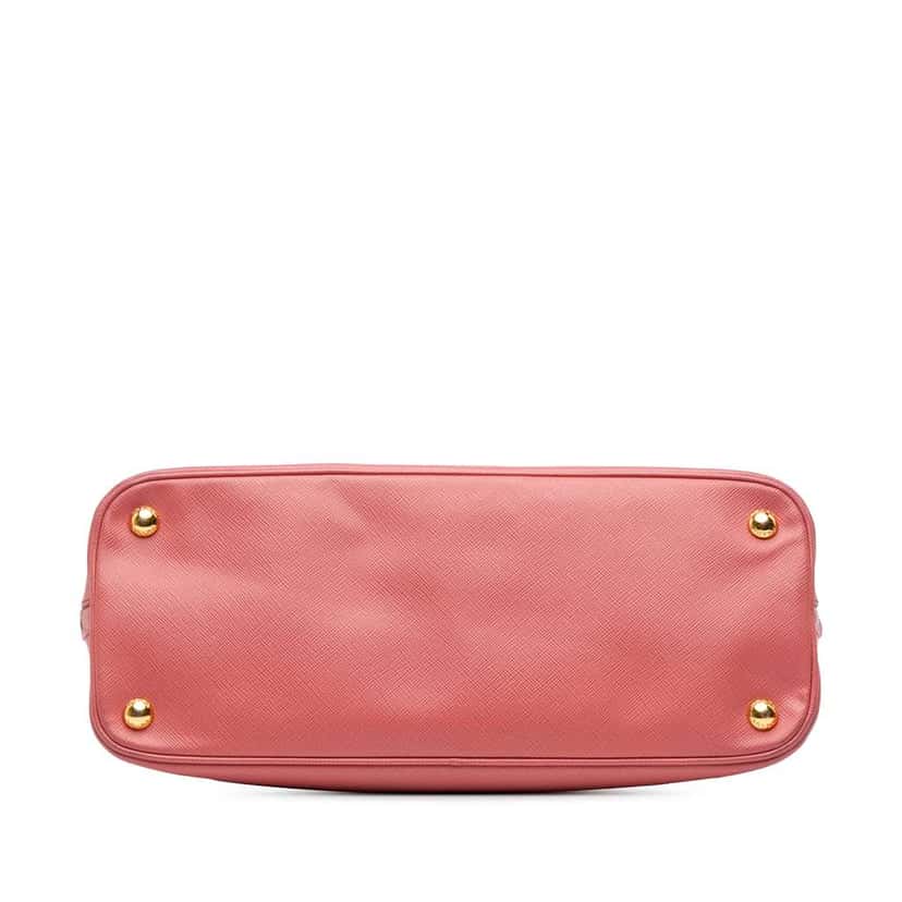 Prada Medium Saffiano Lux Promenade Satchel Pink Leather Good condition - Inside View