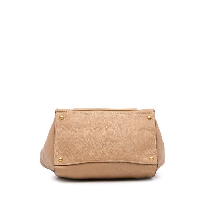 Prada Vitello Phenix Shopping Tote Brown Leather Good condition - Inside View
