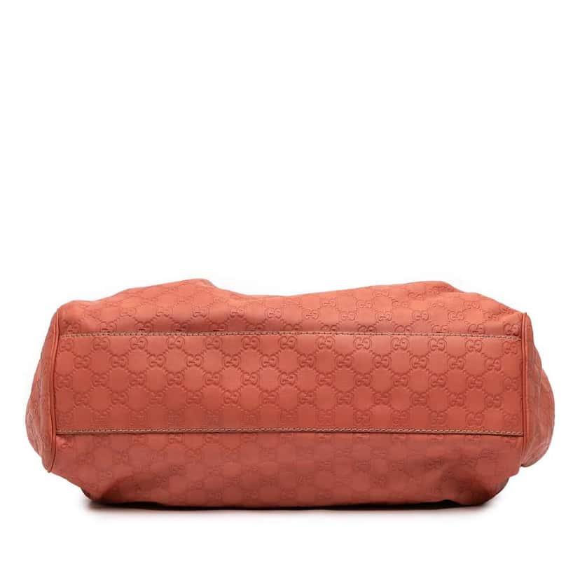 Gucci Large Guccissima Sukey Tote Orange Leather Good condition - Inside View