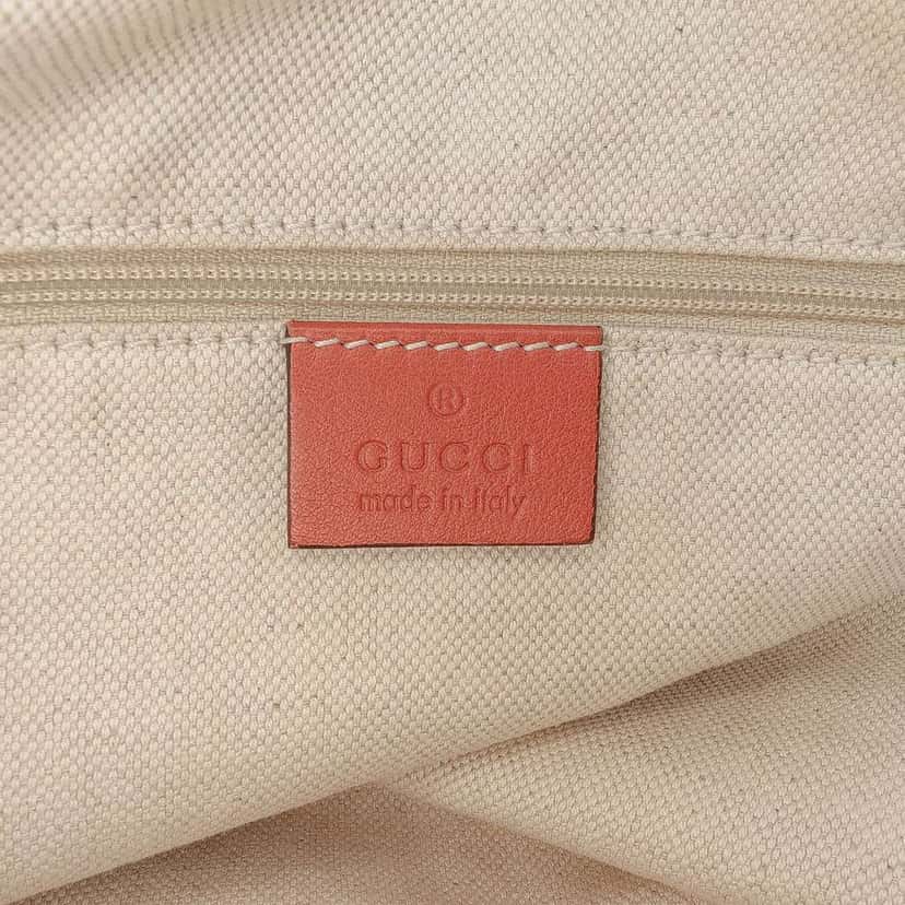 Gucci Large Guccissima Sukey Tote Orange Leather Good condition - Box View