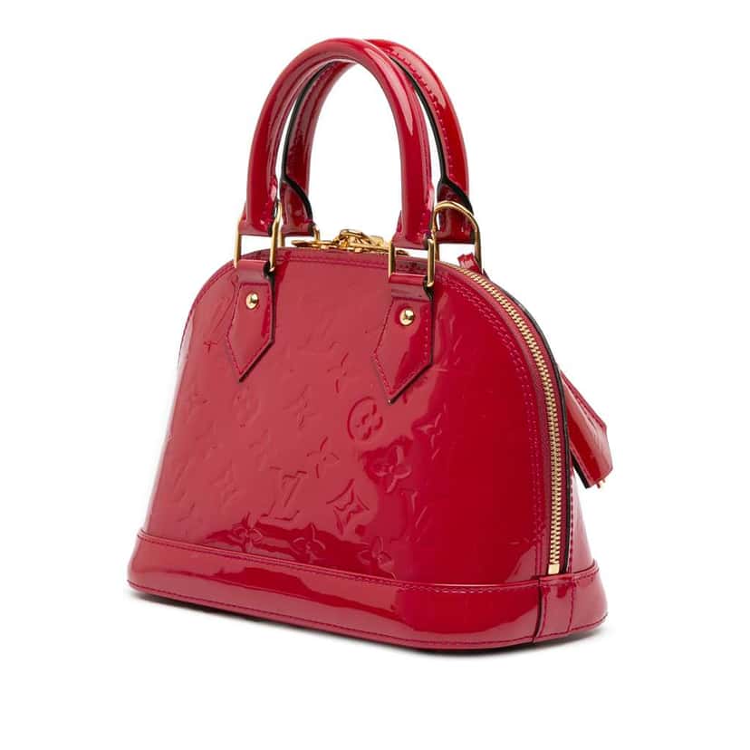Louis Vuitton Monogram Vernis Alma BB Pink Leather Good condition - Back View