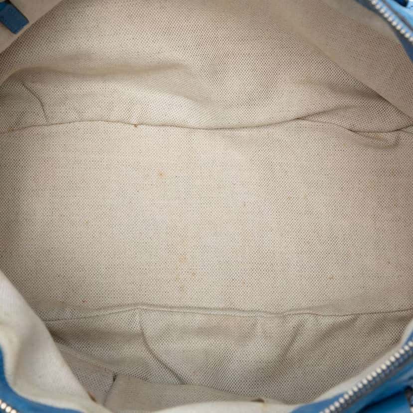 Gucci Guccissima Sukey Satchel Blue Leather Good condition - Model View