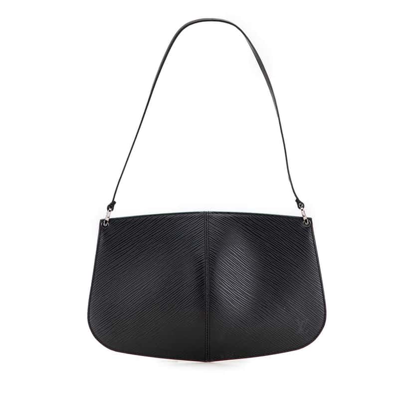 Louis Vuitton Epi Demi Lune Pochette Black Leather Good condition - Front View