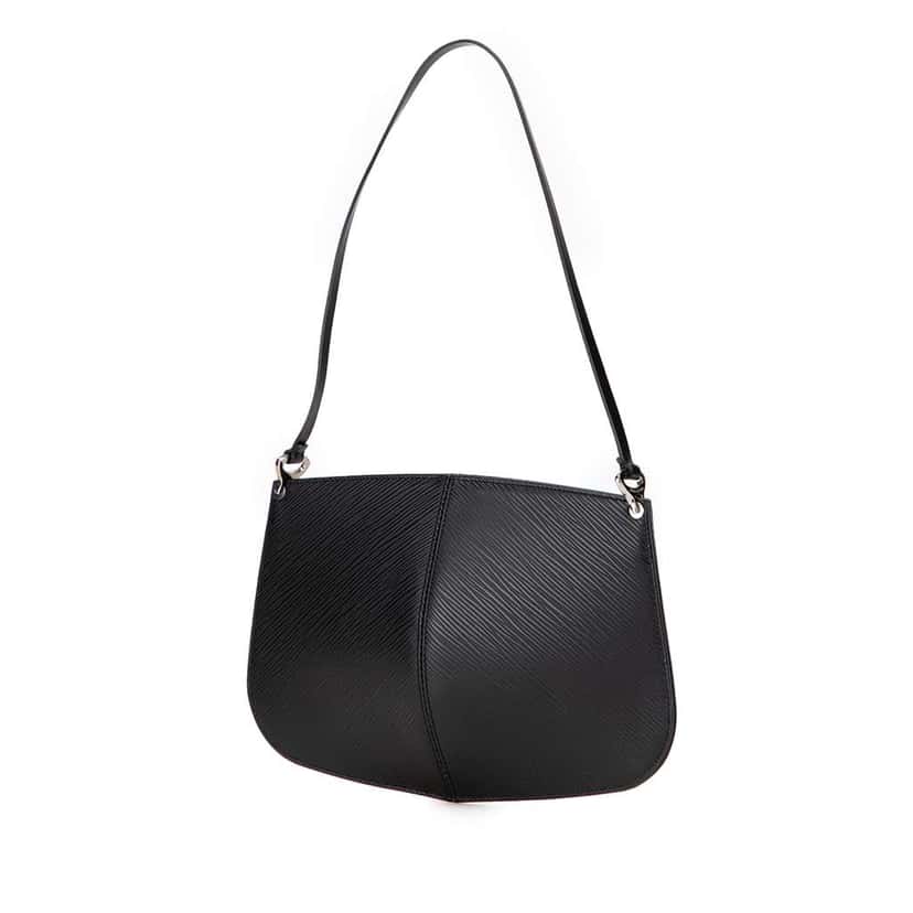 Louis Vuitton Epi Demi Lune Pochette Black Leather Good condition - Back View