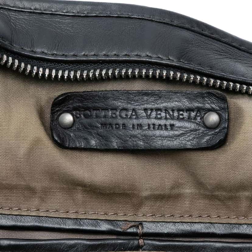 Bottega Veneta Nappa Intrecciato Business Bag Black Leather Good condition - Box View