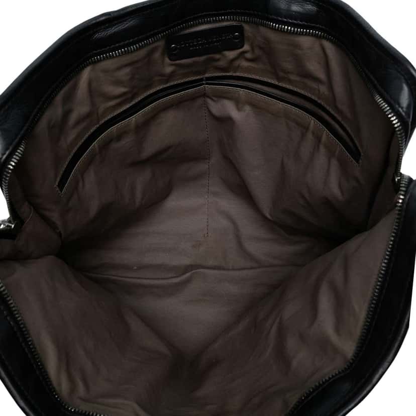 Bottega Veneta Nappa Intrecciato Business Bag Black Leather Good condition - Model View