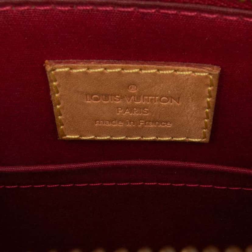 Louis Vuitton Monogram Vernis Sherwood PM Red Leather Good condition - Box View