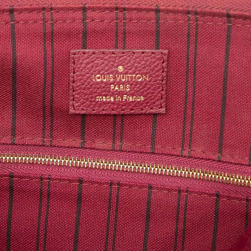 Louis Vuitton Monogram Empreinte Speedy Bandouliere 25 Red Leather Good condition - Box View