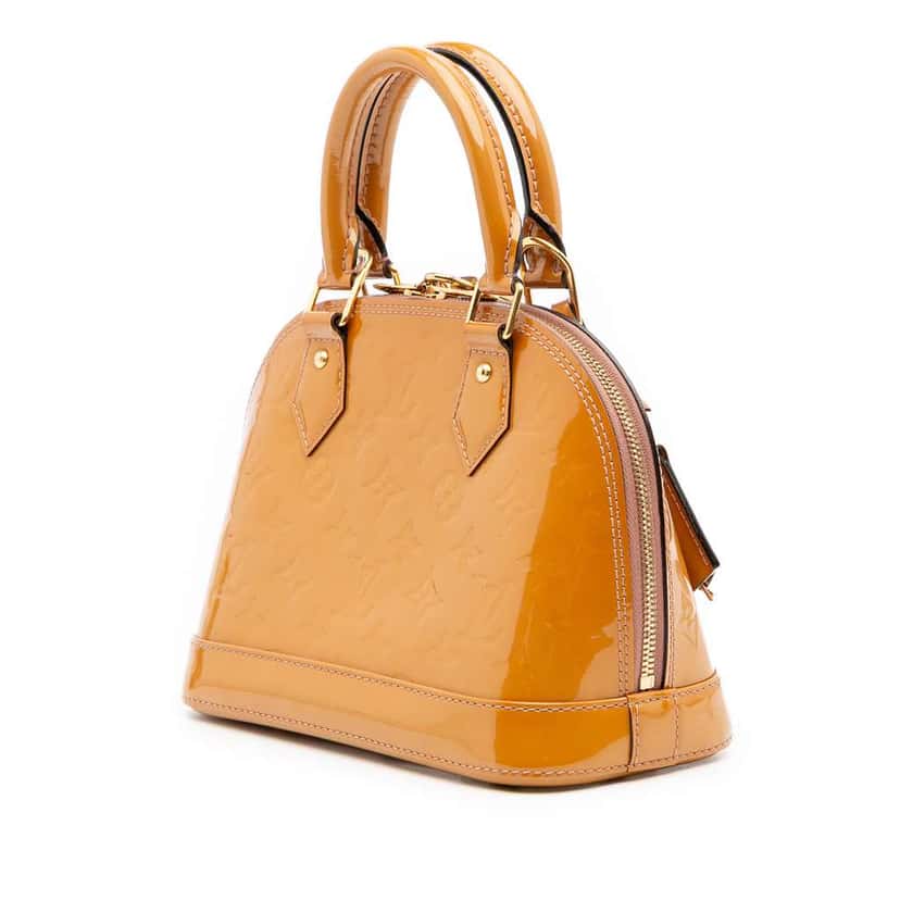 Louis Vuitton Monogram Vernis Alma BB Brown Leather Good condition - Back View
