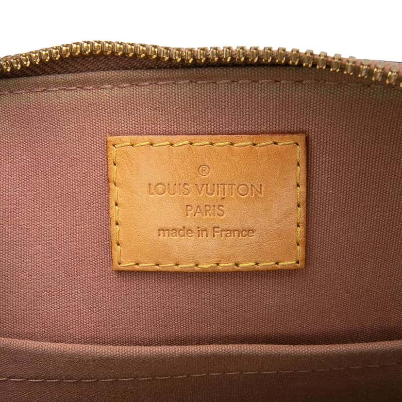 Louis Vuitton Monogram Vernis Alma BB Brown Leather Good condition - Box View