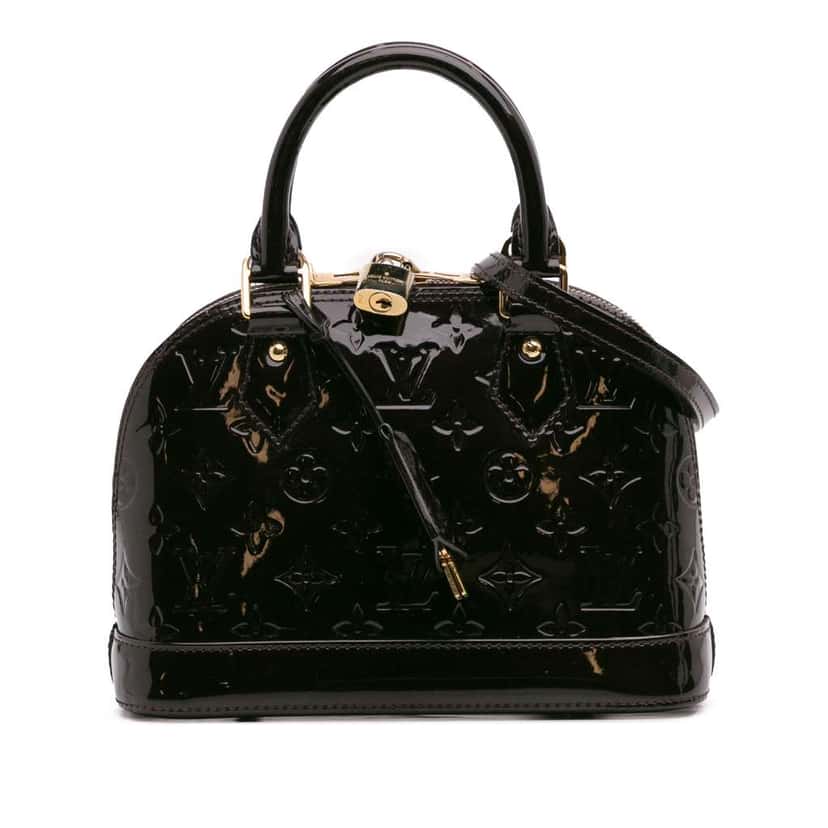 Louis Vuitton Monogram Vernis Alma BB Purple Leather Good condition - Front View