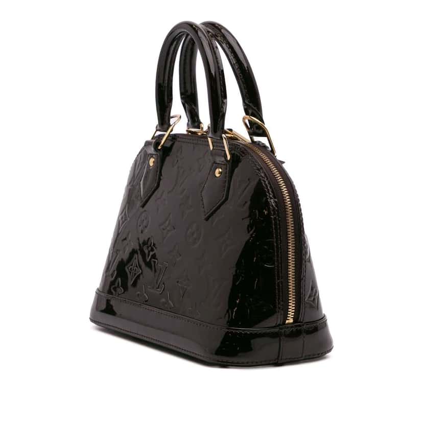Louis Vuitton Monogram Vernis Alma BB Purple Leather Good condition - Back View