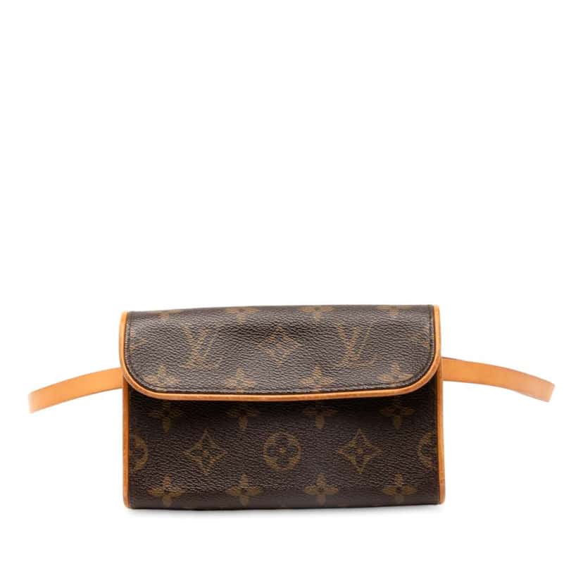 Louis Vuitton Monogram Pochette Florentine Brown Good condition - Front View