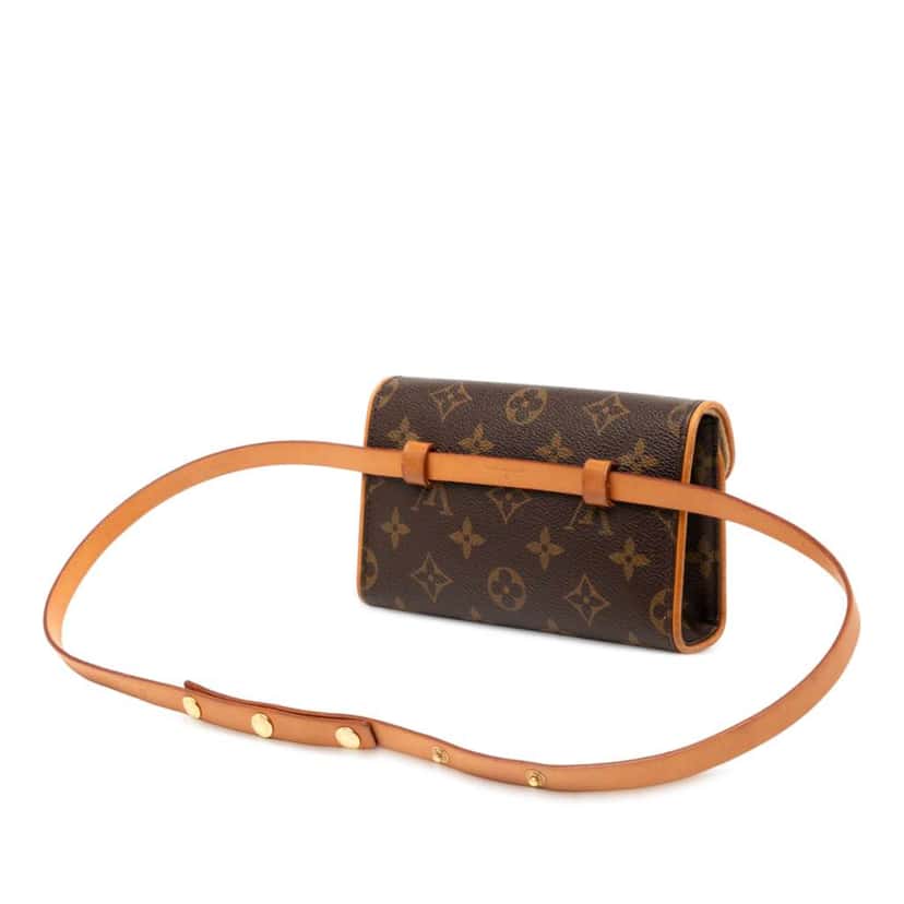 Louis Vuitton Monogram Pochette Florentine Brown Good condition - Back View