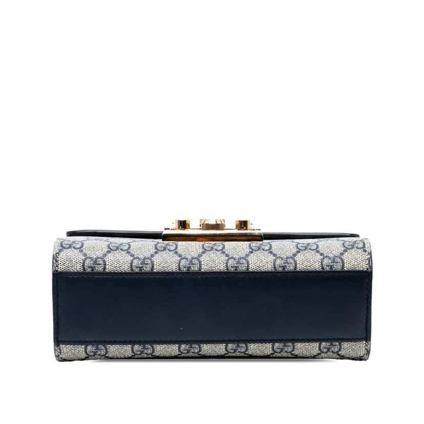 Gucci Small GG Supreme Padlock Crossbody Brown Canvas Good condition - Inside View