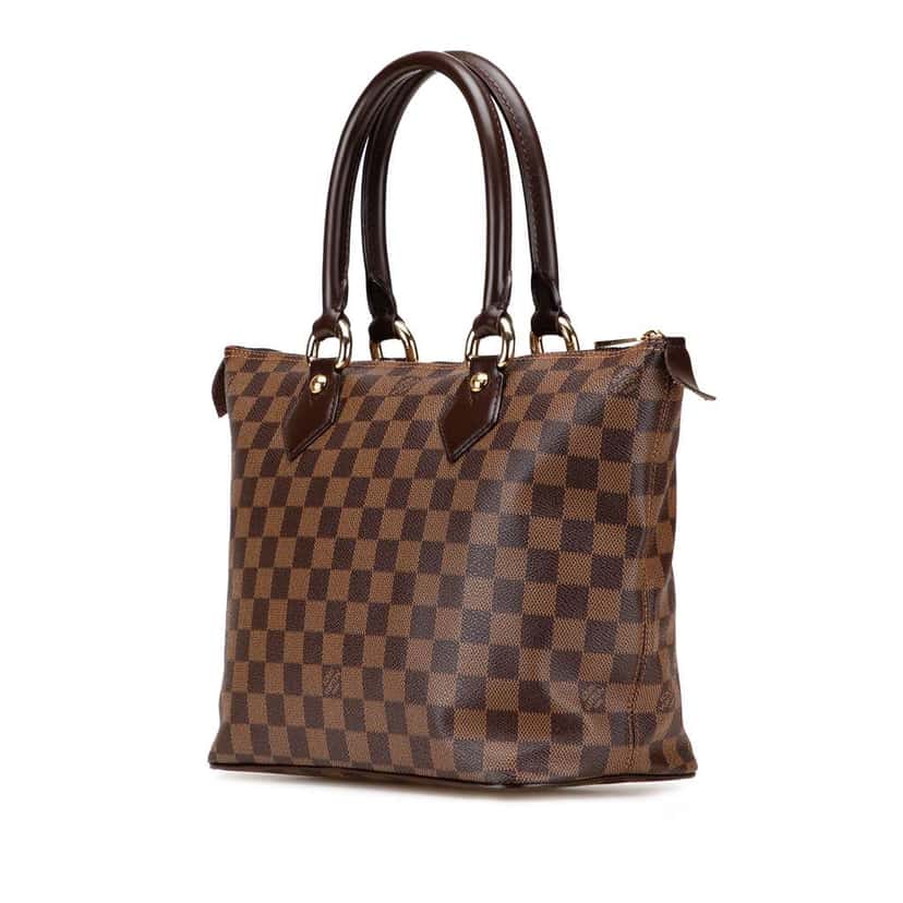Louis Vuitton Damier Ebene Saleya PM Brown Canvas Good condition - Back View