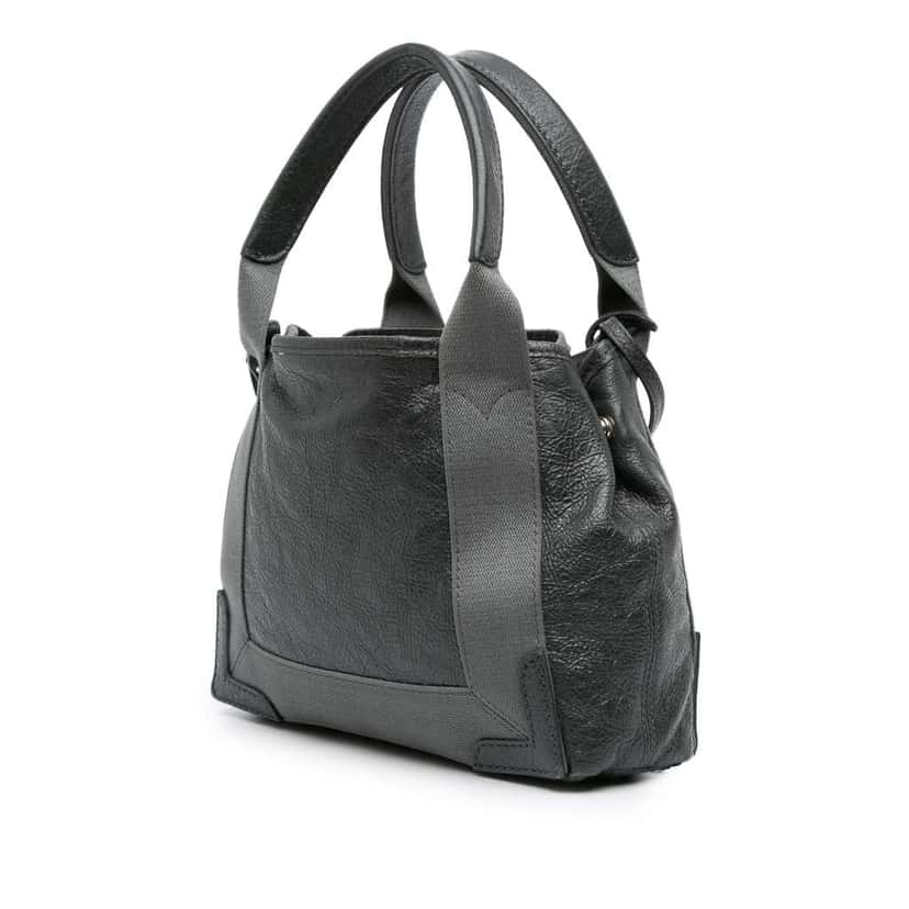 Balenciaga Leather Navy Cabas Satchel XS Black Leather Good condition - Back View