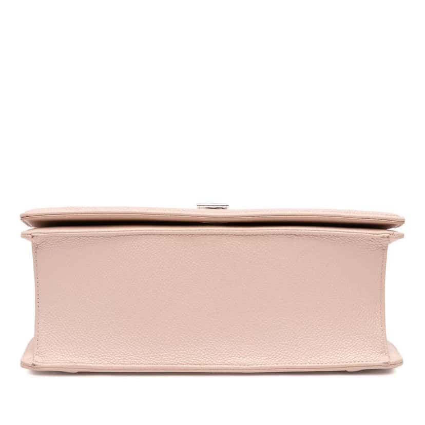 Dior Medium Grained Calfskin Diorama Flap Pink Leather Good condition - Inside View