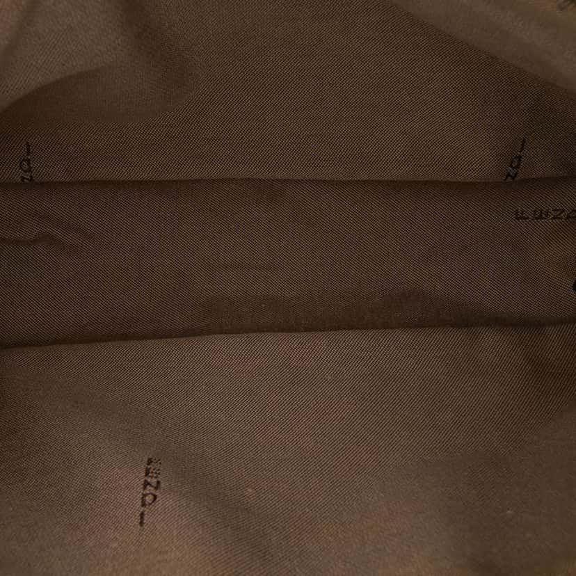 Fendi Zucchino Canvas Triple Strap Pochette Shoulder Bag Brown Canvas Good condition - Model View