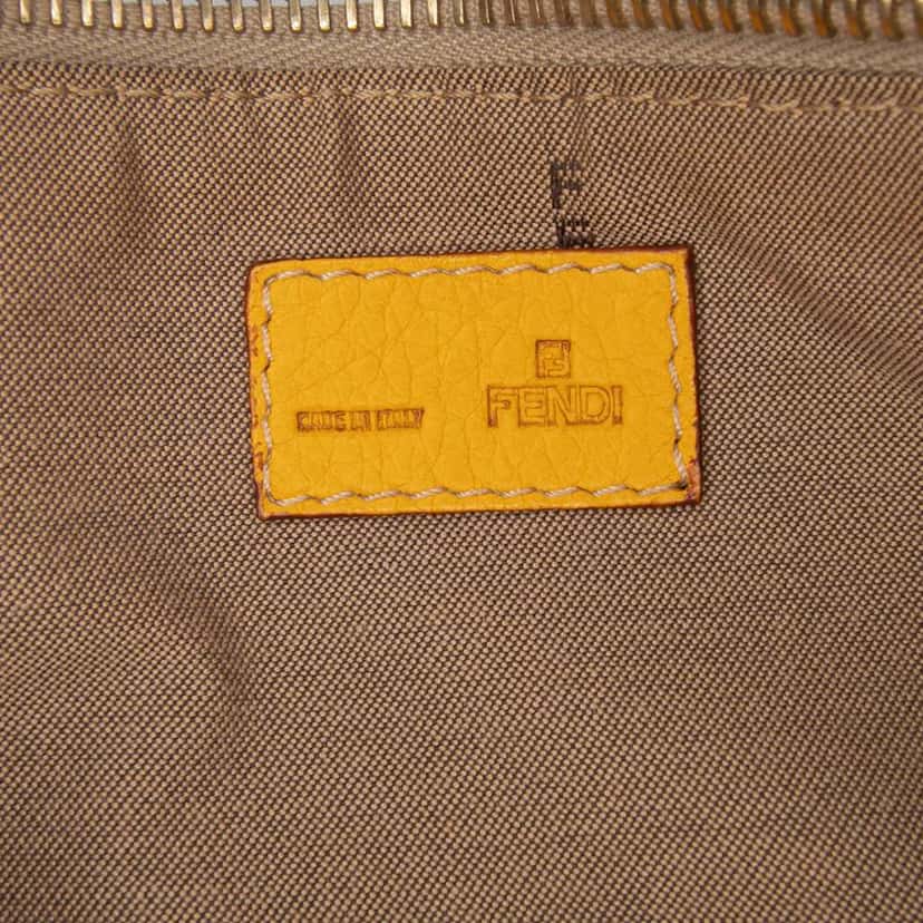 Fendi Zucchino Canvas Triple Strap Pochette Shoulder Bag Brown Canvas Good condition - Box View