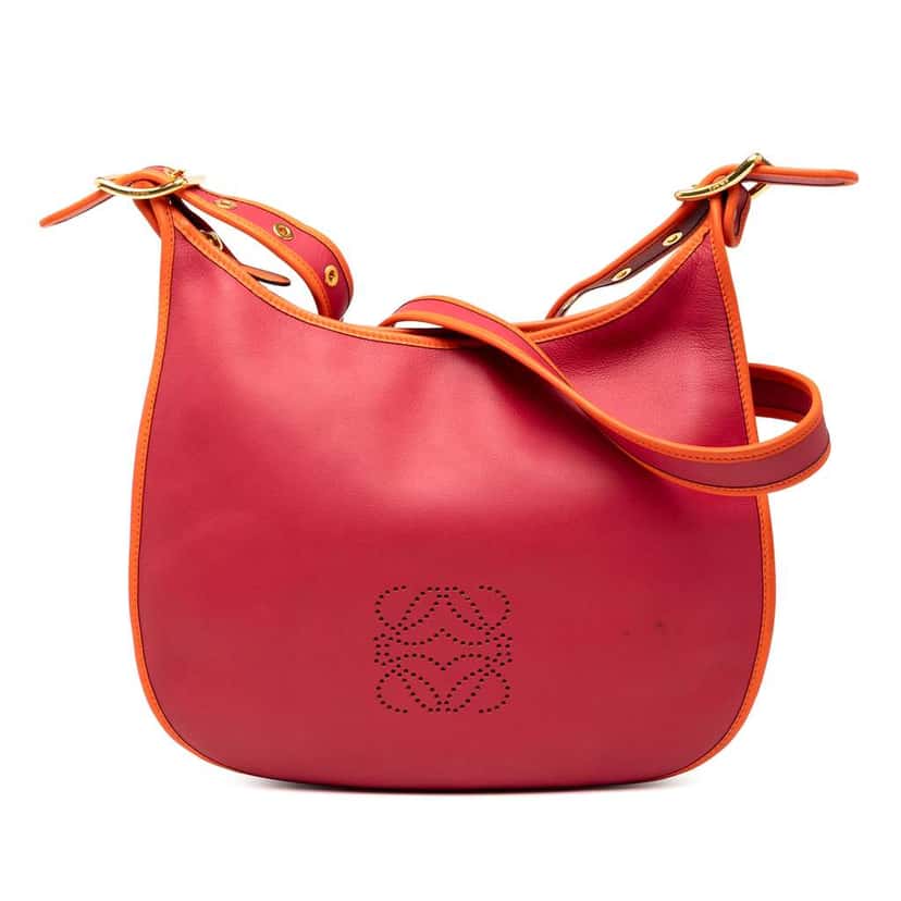 Loewe Leather Anagram Sofia Crossbody Red Leather Good condition - Front View