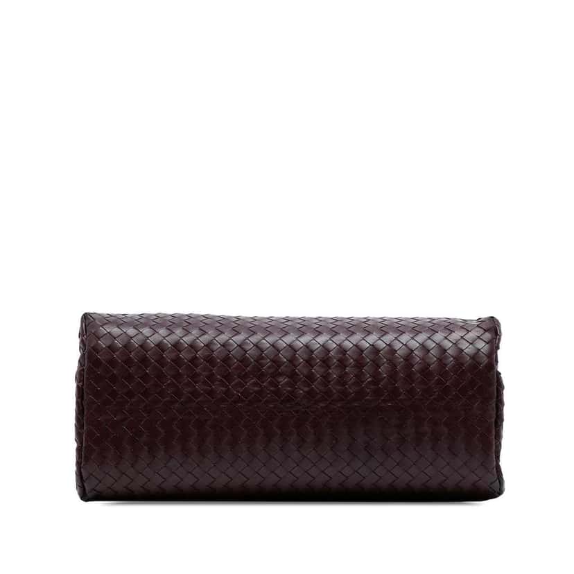 Bottega Veneta Medium Nappa Intrecciato Roma Tote Red Leather Good condition - Inside View
