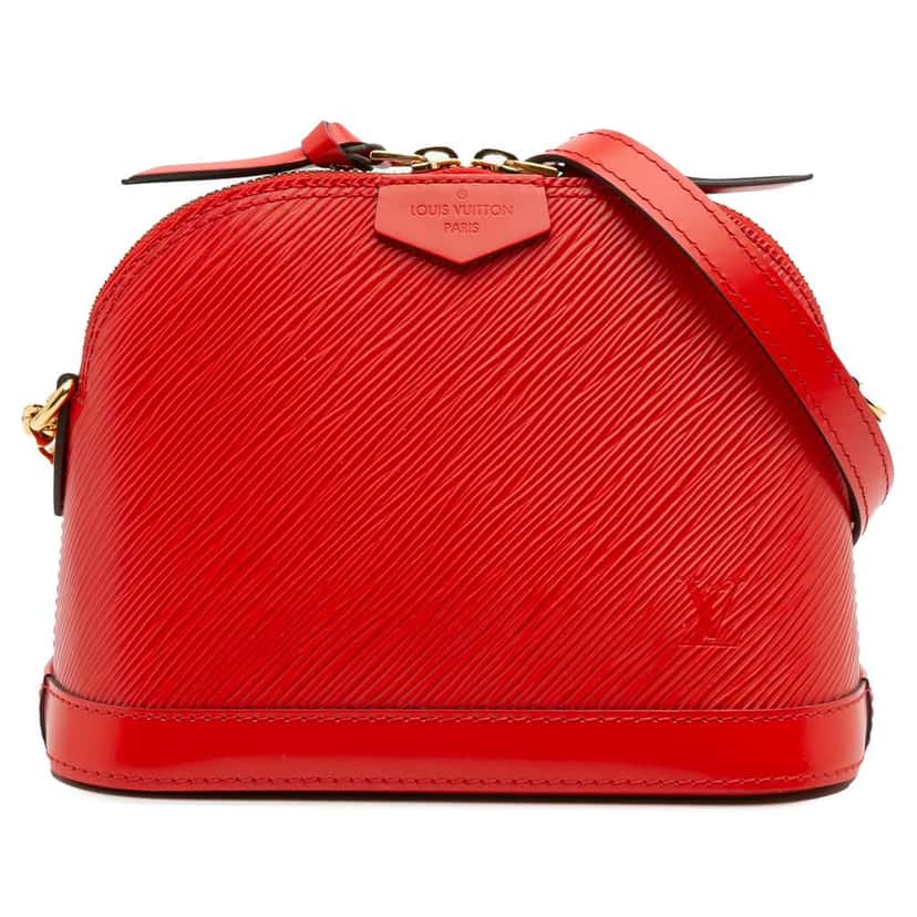 Louis Vuitton Epi Mini Alma Red Leather Good condition - Front View