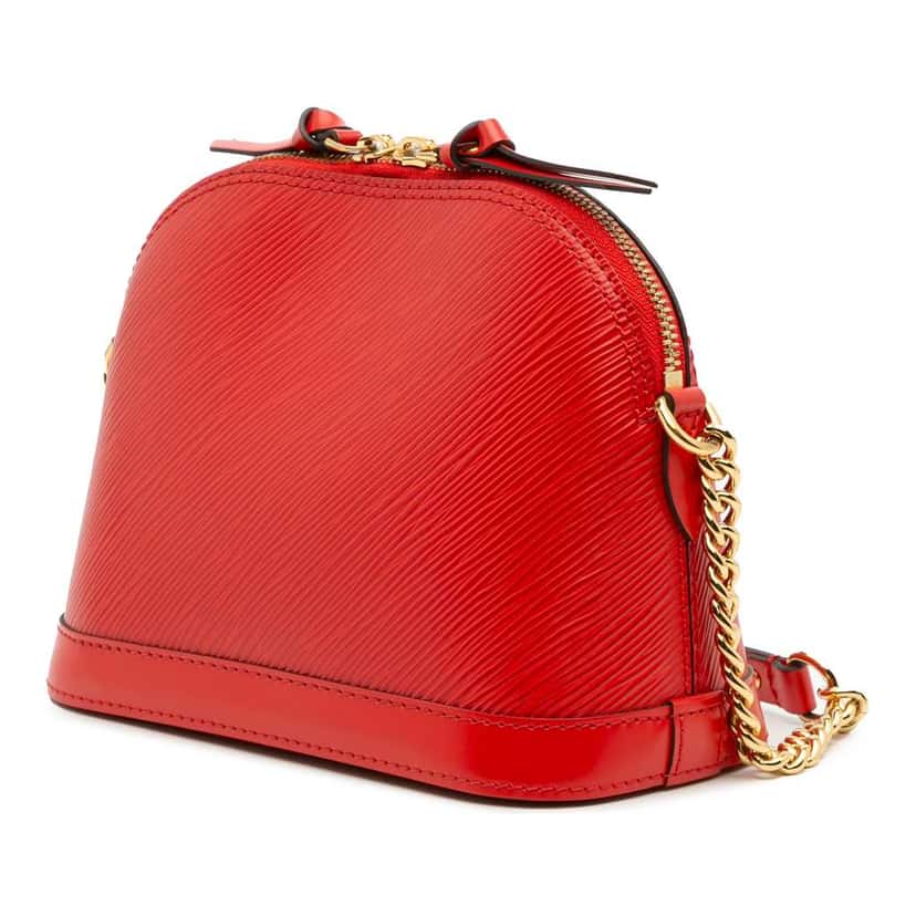 Louis Vuitton Epi Mini Alma Red Leather Good condition - Back View